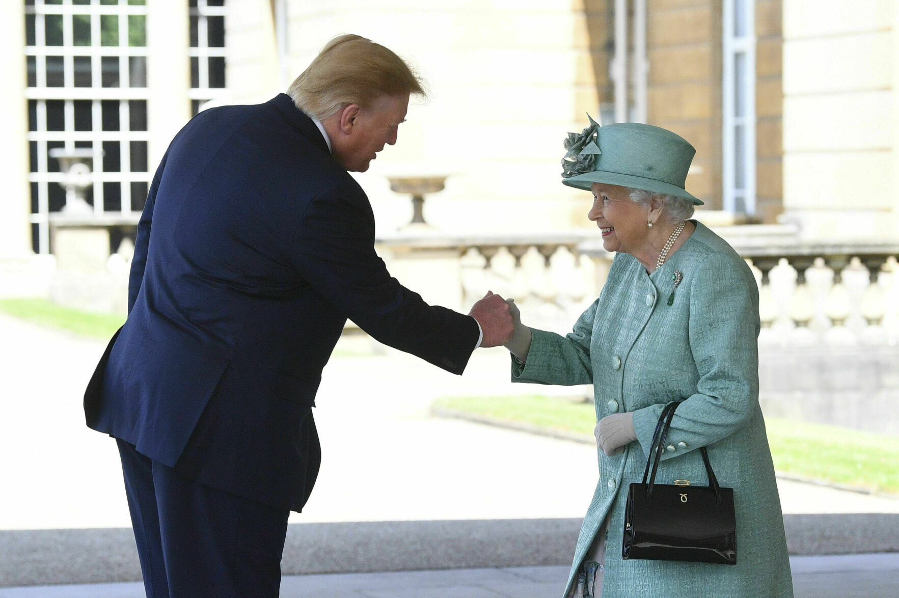 2019: Queen Elizabeth II and President Donald Trump